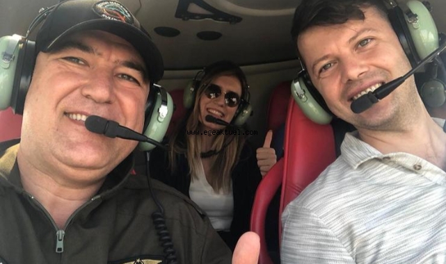 Helikopterler öğrenciler için havalandı
