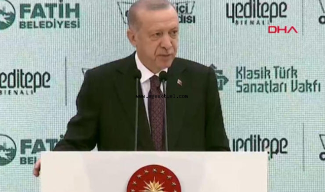 Erdoğan 2. Yeditepe Bienali'nde konuştu