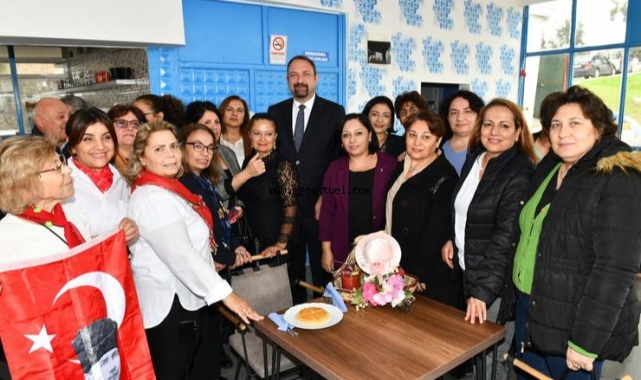 Çiğli’de Kadınların İşleteceği Kafe Hizmete Girdi