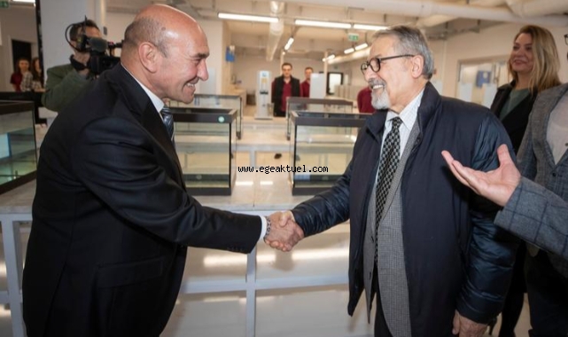 Prof. Dr. Naci Görür İzmir’deki yapı ve zemin laboratuvarını ziyaret etti