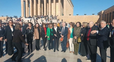 Basın Konseyi Ulu Önder Mustafa Kemal Atatürk'ün ölümünün 86. yıl dönümü Anıtkabir'i ziyaret etti.