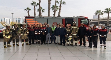 İZMİR İTFAİYESİNDEN HEYECENLI TATBİKAT 