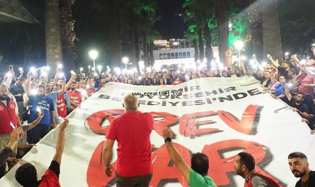 İzmir Büyükşehir Belediyesinde yaklaşık 23 bin işçi greve gitti