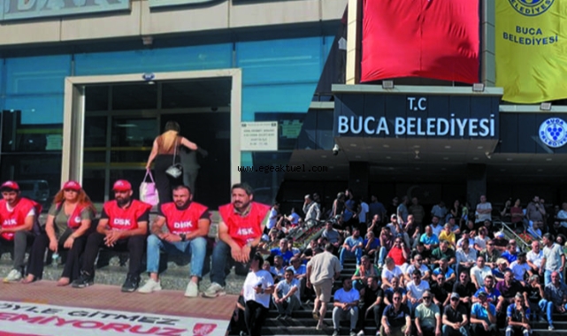 İzmir'de 2 belediyede işçi eylemleri