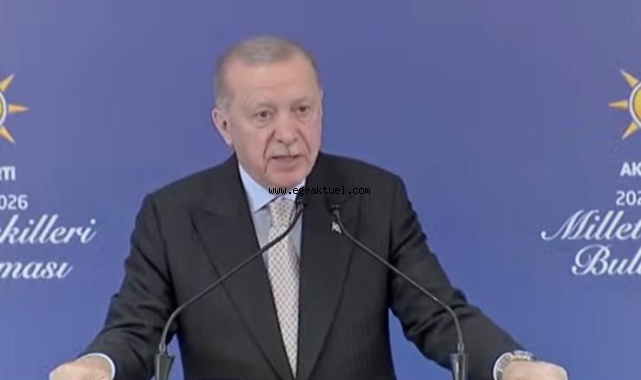 Erdoğan, kürsüde Özgür Özel'i hedef aldı