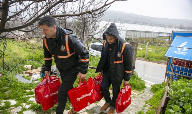 Güzelbahçe'de 350 aileye 3 milyonluk ramazan desteği