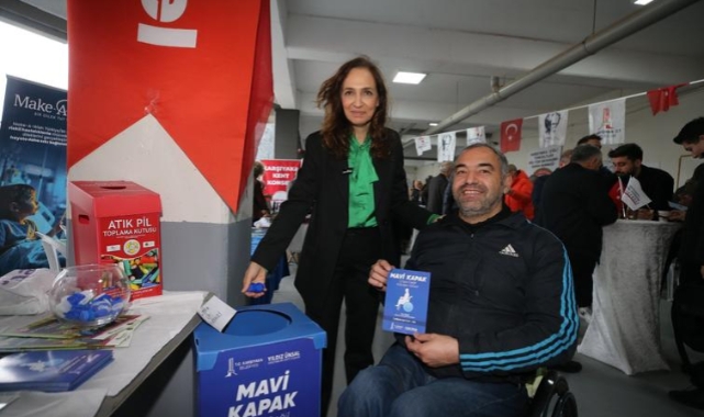 Aliağa’dan Karşıyaka’ya iyilik köprüsü: “Mavi Kapak” kampanyasına 200 kilogramlık destek