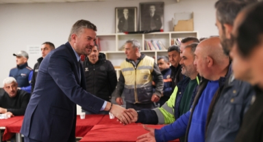 Buca’da sıcak bayramlaşma