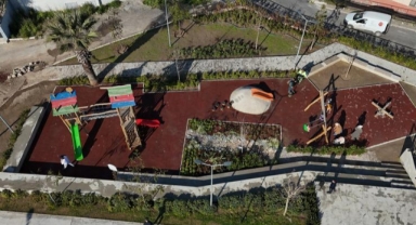 Konak’ın göz bebeği Narin Parkı’na yağmur bahçesi