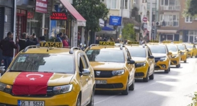 Taksiciler yasta... Deniz Örer'e konvoyla veda!