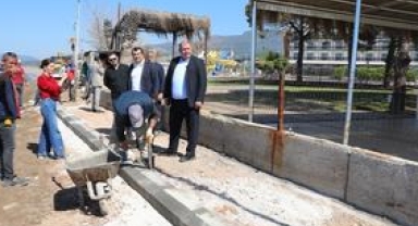 Başkan Çiçek Sahada