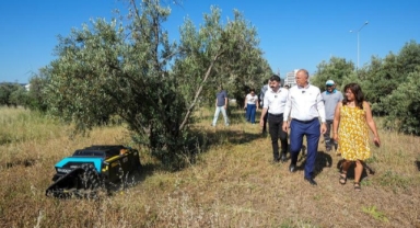Gaziemir Belediyesi ot temizliğinde robot dönemini başlattı