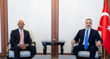 Hakan Fidan, ABD Büyükelçisi Tom Barrack'ı kabul etti