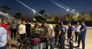 Karantina Parkı’nda izinsiz seyyar satışa ortak denetim
