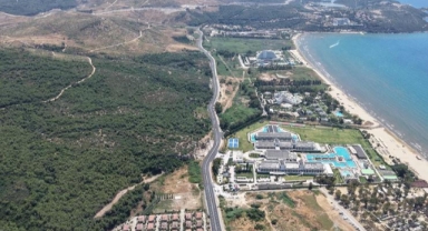 Pamucak yolu baştan sona yenilendi