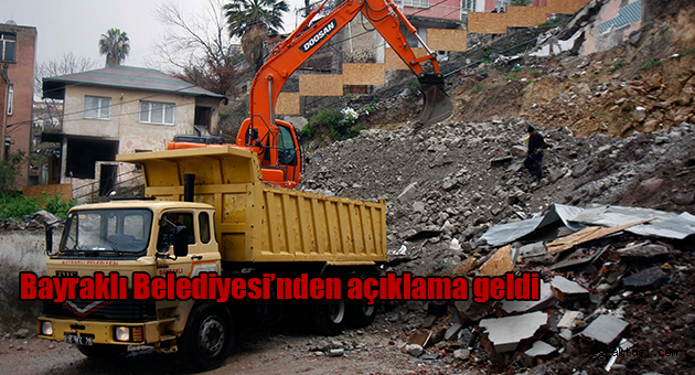 Bayraklı Belediyesi’den Gümüşpala’daki toprak kayması ile ilgili açıklama geldi