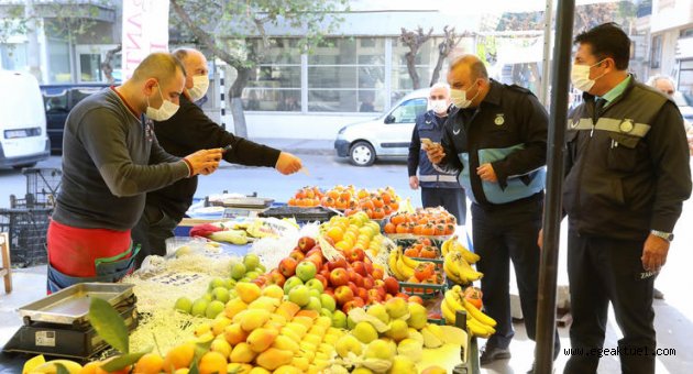 Buca pazarlarında denetimler sıklaştırıldı
