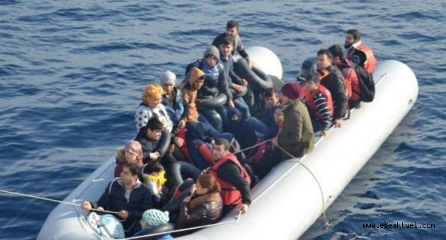 İzmir açıklarında 163 kaçak göçmen yakalandı