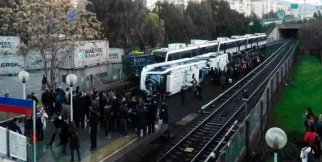İzmir'de metro devrildi !